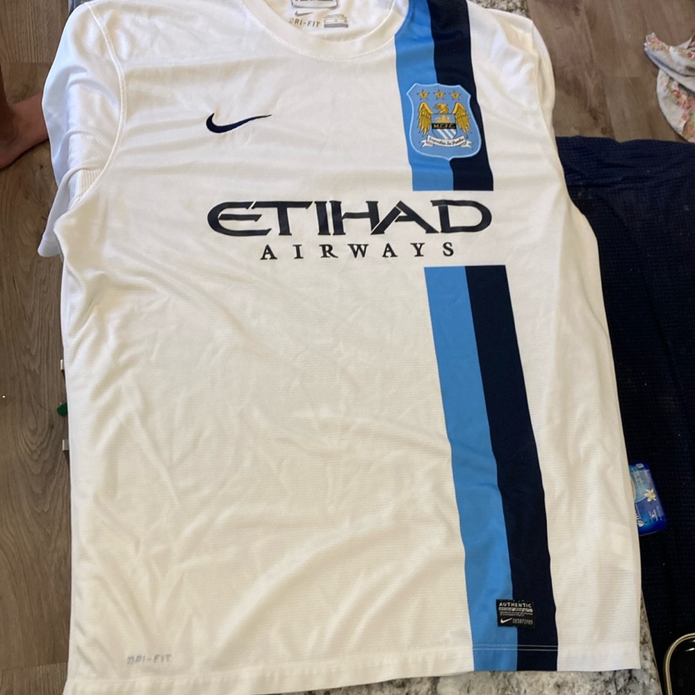 2013 Nike Authentic Manchester City third kit soccer jersey men’s-XL